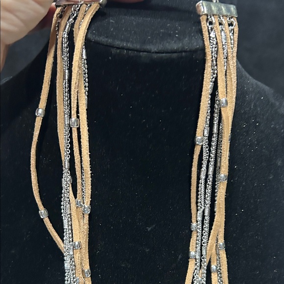 Christopher & Banks Gold and Silver Layered Necklace - Picture 9 of 11